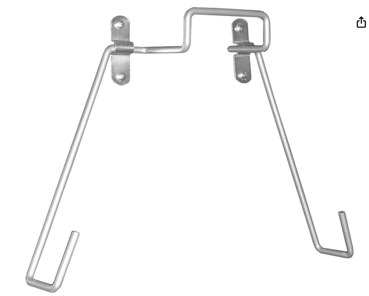 METAL WALL MOUNTED IRONING BOARD & IRON HANGER