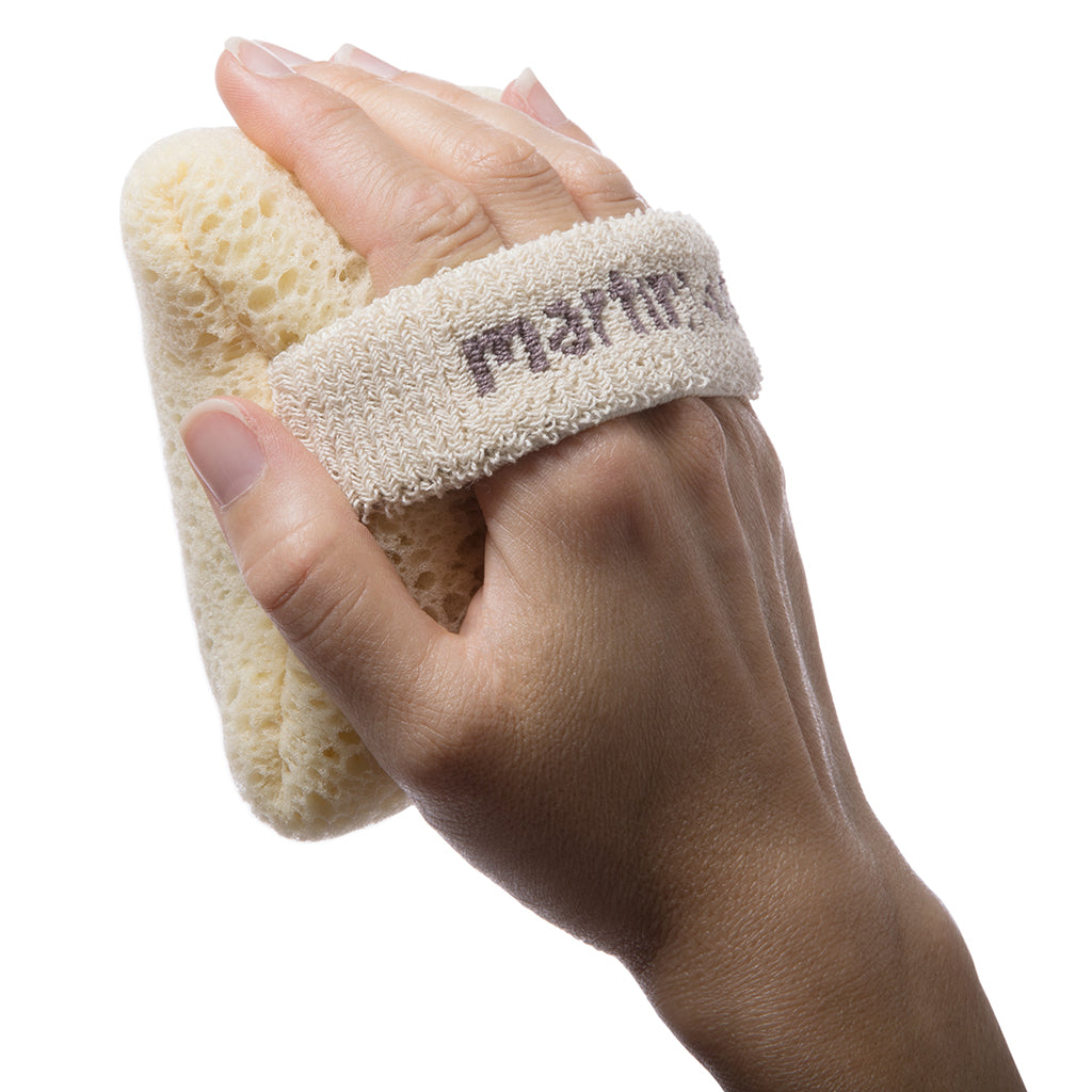EXFOLIATING BODY SHOWER SPONGE WITH SOAP POCKET